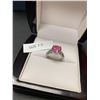 Image 4 : Pink Ice Gemstone 1.1 Carat Solitaire ladies filagree style engagement ring NEW size 7.5