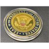 Image 4 : TRUMP 2020 Collector set with rare bumper sticker and cased commemorative medallion