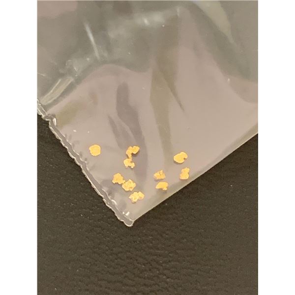 Pure Alaskan Placer Gold Nuggets - Lot of 10 - ,5-1.0 mm Size
