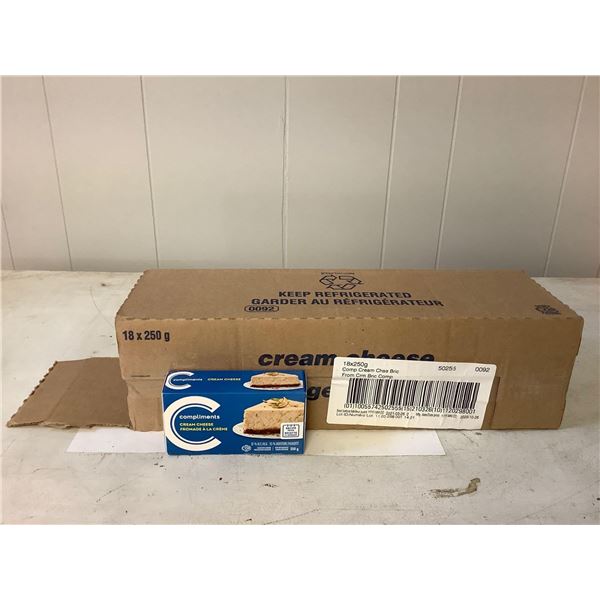 Case of Frozen Compliments Cream Cheese (18 x 250g)