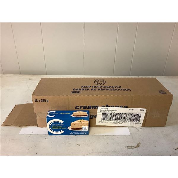 Case of Frozen Compliments Cream Cheese (18 x 250g)