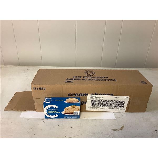 Case of Frozen Compliments Cream Cheese (18 x 250g)
