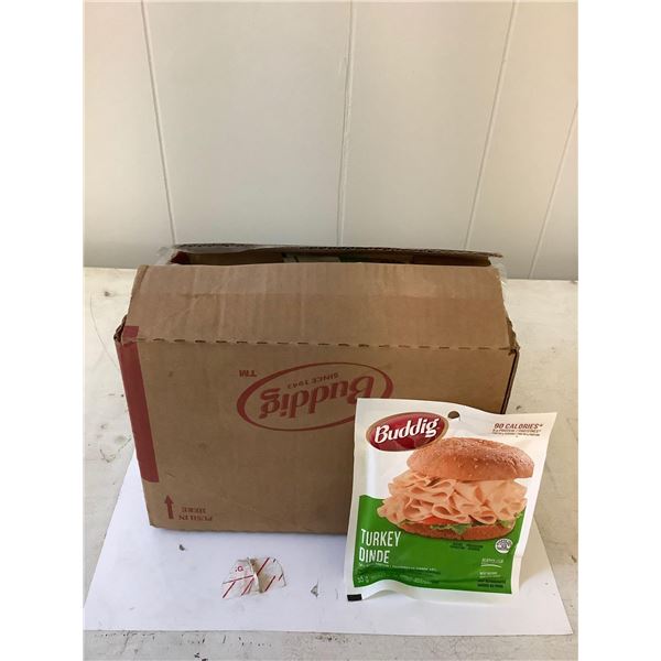 Case of Frozen Buddig Sliced Turkey (24 x 55g)