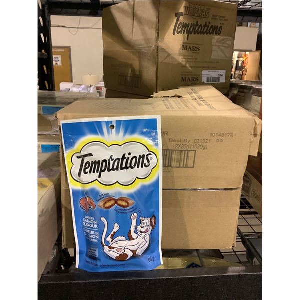 Case of Temptations Salmon Flavor Cat Treats (12 x 85g)
