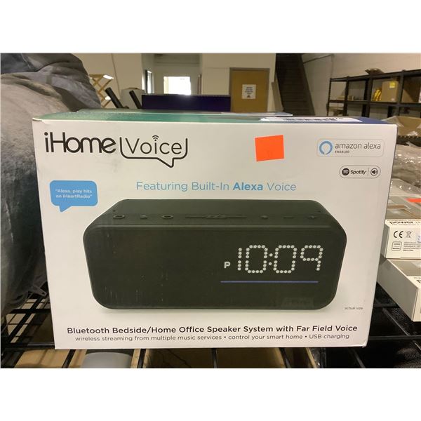 iHome Voice Bluetooth Bedside/Home Office Speaker System