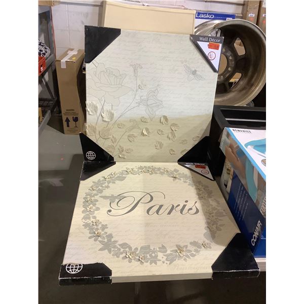 Floral Artwork Lot of 2 (24in x 24in)