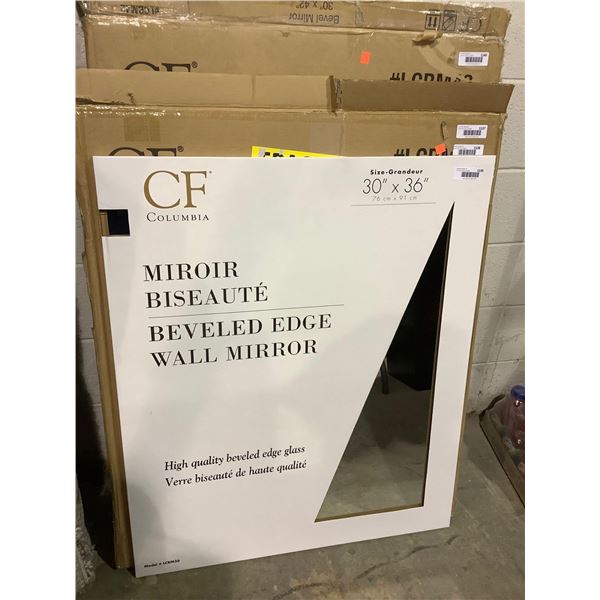 Columbia Beveled Edge Wall Mirror (30in x 36in)