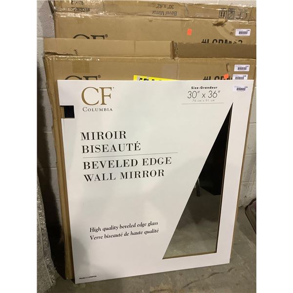 Columbia Beveled Edge Wall Mirror (30in x 36in)