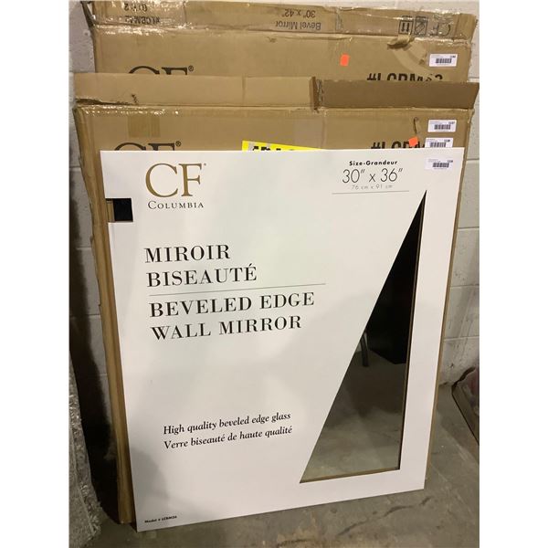 Columbia Beveled Edge Wall Mirror (30in x 36in)