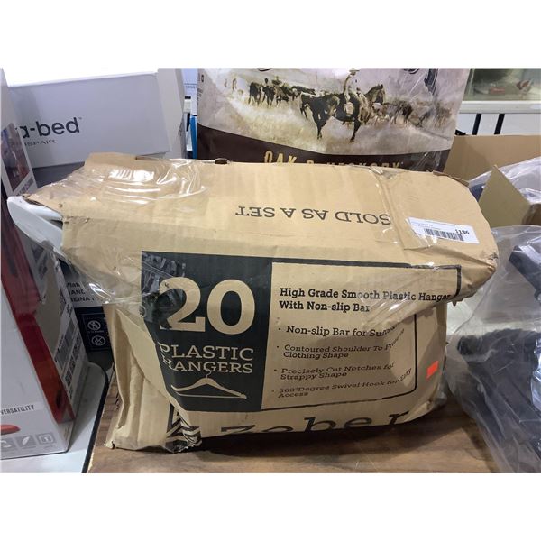 Zober 20 Plastic High Grade Hangers