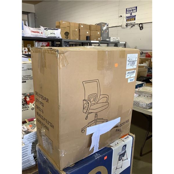 Bossin Mesh Back Purple Office Chair