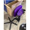 Image 2 : Bossin Mesh Back Purple Office Chair
