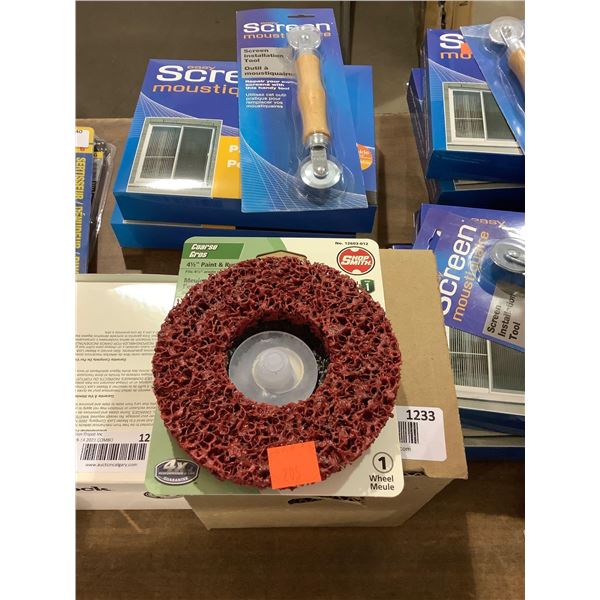 Case of 5 Shop Smith Coarse 4 1/2in Paint and Rust Strippers