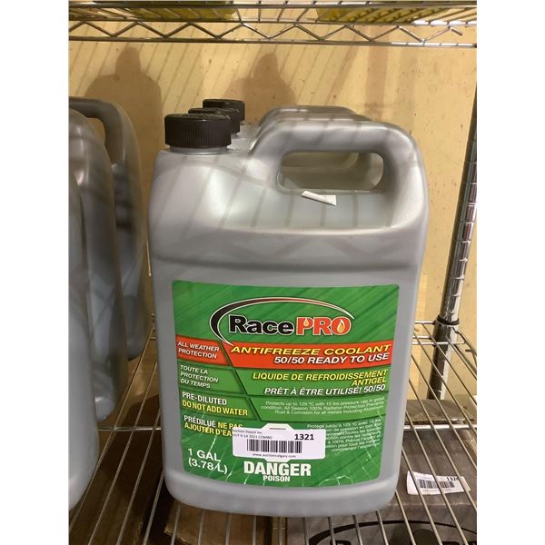 Race Pro 50/50 Antifreeze Coolant (3 x 3.78L)
