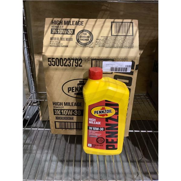 Case of Pennzoil High Mileage SAE 10W-30 Motor Oil (6 x 946mL)