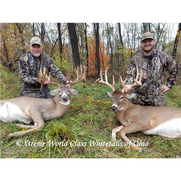 3-day/3-night, SCI 180" to 200" class Whitetails Hunt for 2 hunters