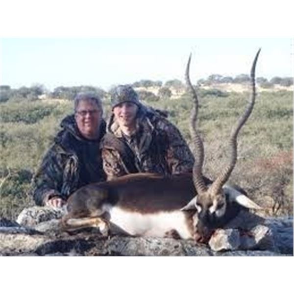 1 Blackbuck Trophy Fee, 1 Patagonic Ram Trophy Fee, & 1 Wild Boar, 3 hunters for 5-days in Argentina