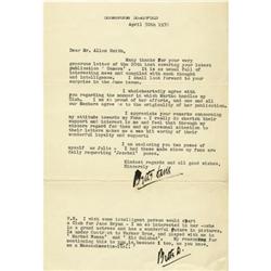 Bette Davis Typed Letter Signed, 1938