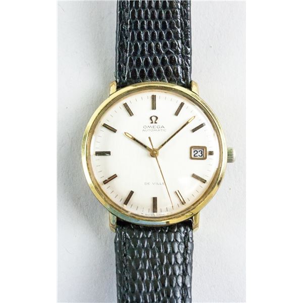 Omega De Ville Automatic Gold Dial Quartz Watch