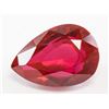 Image 1 : 22.65ct Pear Cut Red Natural Ruby GGL