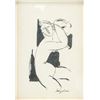 Image 1 : Italian Ink on Paper COA Signed Modigliani