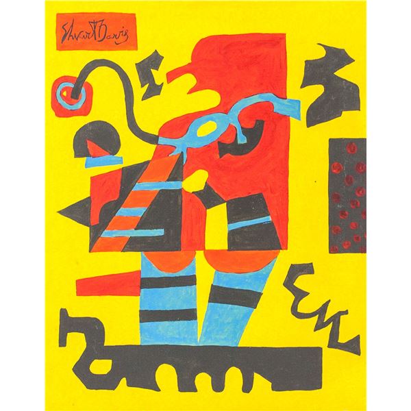 American Oil on Canvas Signed Stuart Davis