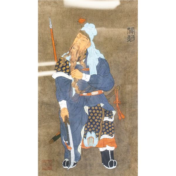 Korean Watercolor Painting Stamped