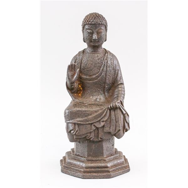 Korean Bronze Seated Buddha 8th Century