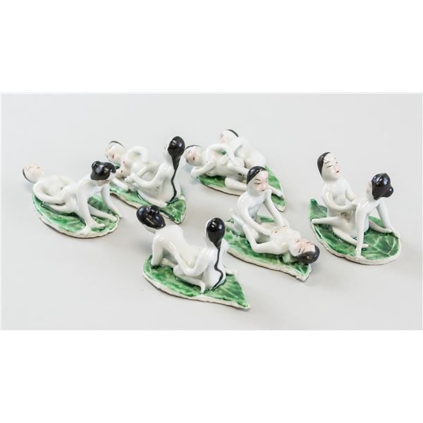 Lot of 6 Amorous Porcelain Couples