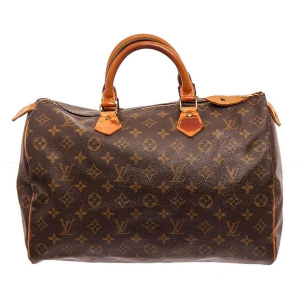 Louis Vuitton Brown Speedy 35cm Satchel Bag
