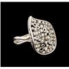Image 1 : 14KT White Gold 0.88 ctw Diamond Ring