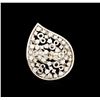 Image 2 : 14KT White Gold 0.88 ctw Diamond Ring