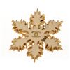 Image 1 : Chanel Gold CC Snowflake Crystal Charm