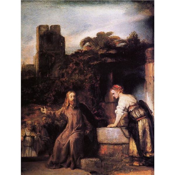 Rembrandt - Christ and the Woman of Samaria