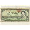 Image 1 : 1954 CANADA $1 BILL (DEVILS HEAD)