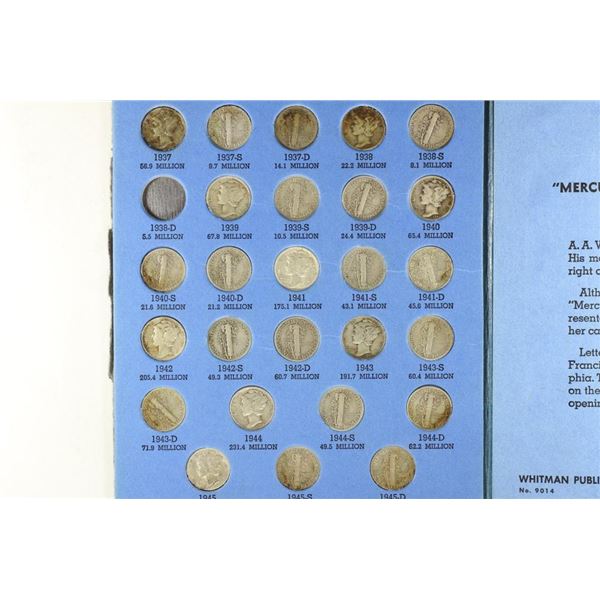 26 ASSORTED 1937-1945 MERCURY DIMES ALL DIFFERENT