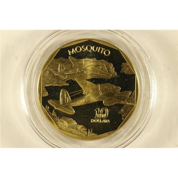 1991 MARSHALL ISLANDS BRASS $10  MOSQUITO 