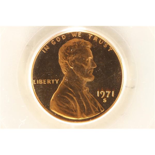 1971-S LINCOLN CENT PCGS PR68RD