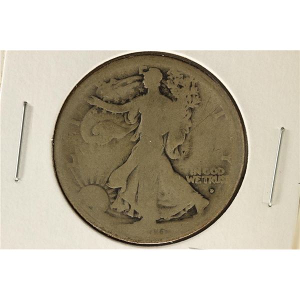 1916-D OBVERSE WALKING LIBERTY HALF DOLLAR