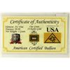 Image 1 : 1 GRAIN (NOT GRAM) 24KT GOLD ON NICE CERTIFICATE
