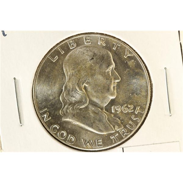 1962-D FRANKLIN HALF DOLLAR BRILLIANT UNC