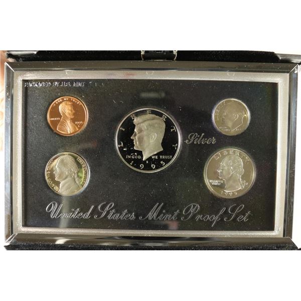 1995 US SILVER PREMIER PROOF SET (WITH BOX)