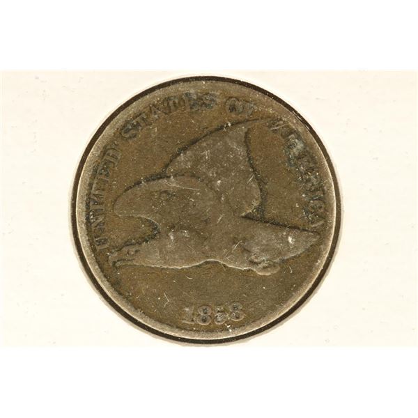 1858 (LARGE LETTER) FLYING EAGLE CENT