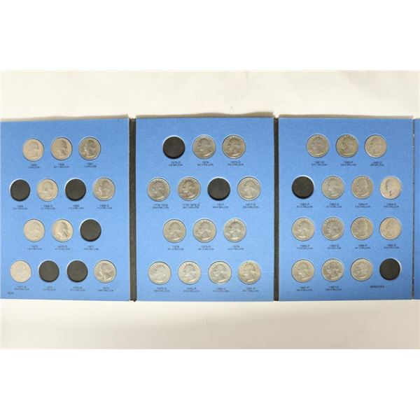 WASHINGTON QUARTERS 1965-1987 ALBUM (34 COINS)