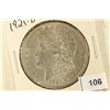 Image 1 : 1921-D MORGAN SILVER DOLLAR