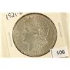 Image 1 : 1921-D MORGAN SILVER DOLLAR