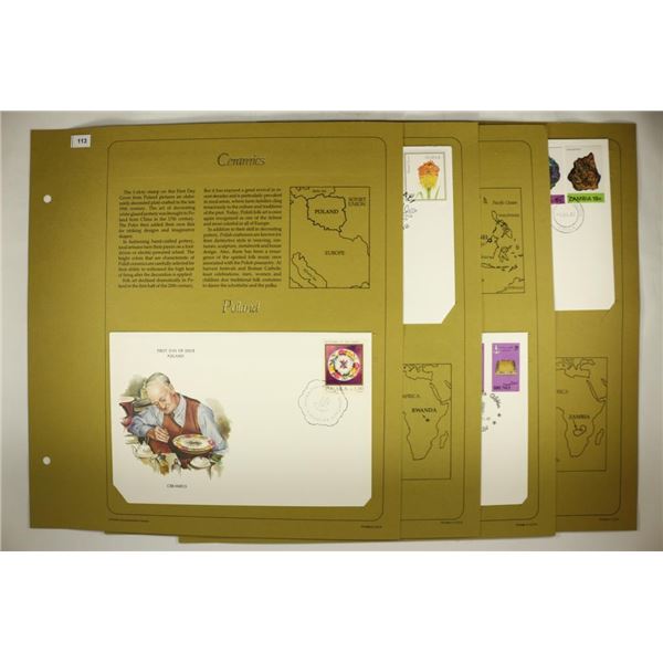 4 ASSORTED 1982 1ST DAY COVERS