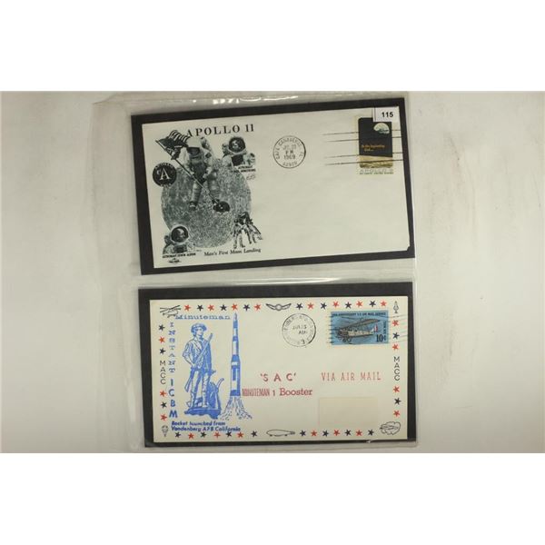 4 ASSORTED 1969 SPACE RELATED 1ST DAY COVERS