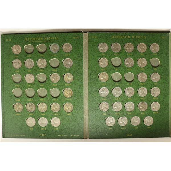 1938-1965 JEFFERSON NICKELS ALBUM (57 COINS)