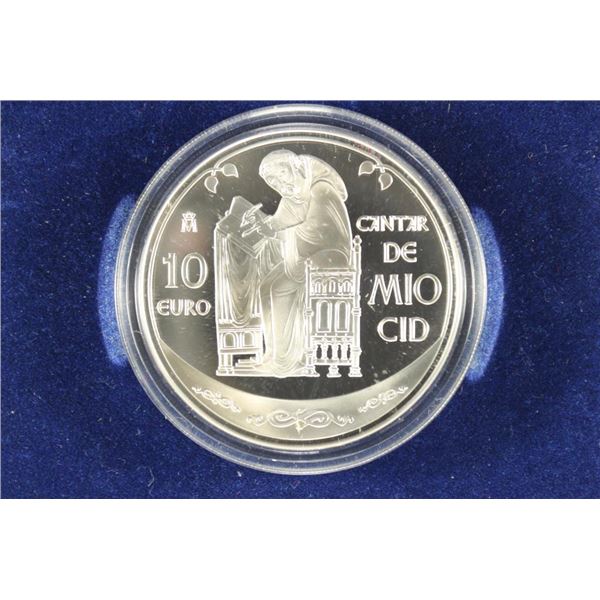 2007 SPAIN SILVER PROOF 10 EUROS